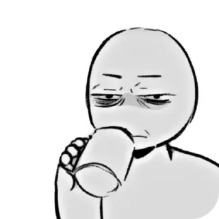👍 emoji Ч/б Telegram sticker 18 of 104