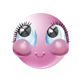 🌟 emoji pink face @fanwesttt Telegram sticker 20 of 23