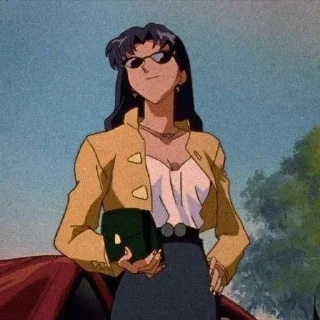 😎 emoji Misato san! Telegram sticker 8 of 33
