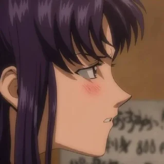 😒 emoji Misato san! Telegram sticker 24 of 33