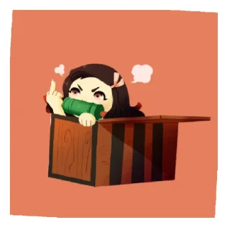 😄 emoji Чиби аниме Telegram sticker 15 of 20