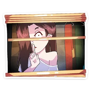 🤫 emoji Мара без надписей @stickers_vk Telegram sticker 17 of 47