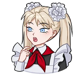 😲 emoji Анечка без текста @stickers_vk Telegram sticker 17 of 48