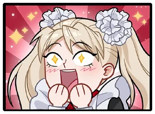 🤩 emoji Анечка без текста @stickers_vk Telegram sticker 24 of 48