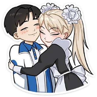 🤗 emoji Анечка без текста @stickers_vk Telegram sticker 23 of 48
