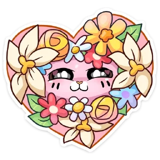 😻 emoji @TgSticker Клубничная Ванилька без текста Telegram sticker 5 of 49