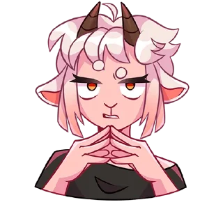 😈 emoji Эйко без надписей @stickers_vk Telegram sticker 17 of 48