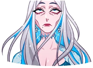 😑 emoji Снежная Карина @TgSticker без надписей Telegram sticker 5 of 49