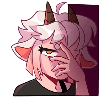 🤦 emoji Эйко без надписей @stickers_vk Telegram sticker 24 of 48