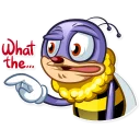 😳 emoji Ben The Bee Telegram sticker 13 of 30