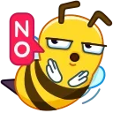 🙅‍♂️ emoji Bee Telegram sticker 14 of 25