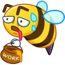 😩 emoji Bee Telegram sticker 13 of 25