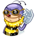 😎 emoji Ben The Bee Telegram sticker 21 of 30
