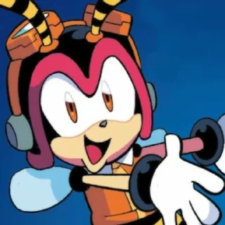 😃 emoji Charmy the bee (@sonic_the_hednehog) Telegram sticker 12 of 27