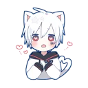 ❤ emoji Mafumafu Sticker (cat) Telegram sticker 8 of 72