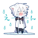 😢 emoji Mafumafu Sticker (cat) Telegram sticker 14 of 72