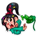 😋 emoji Ванилопа фон Кекс :: @stickroom Telegram sticker 7 of 28