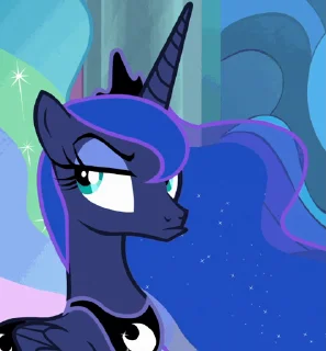 😒 emoji Princess Luna | @MLP_AnimatedStickers Telegram sticker 12 of 41