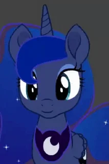 ☺️ emoji Princess Luna | @MLP_AnimatedStickers Telegram sticker 21 of 41