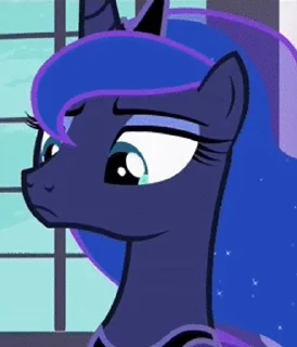 😔 emoji Princess Luna | @MLP_AnimatedStickers Telegram sticker 24 of 41