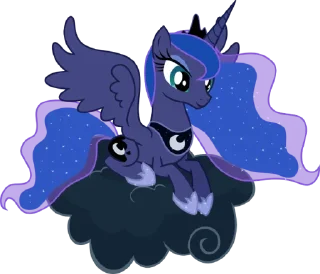Sticker from Princess Luna | @MyLittlePony_bots