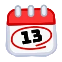 🗓 emoji Calendar Telegram sticker 13 of 54