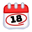 🗓 emoji Calendar Telegram sticker 18 of 54
