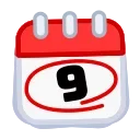 🗓 emoji Calendar Telegram sticker 9 of 54