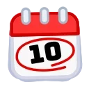 🗓 emoji Calendar Telegram sticker 10 of 54