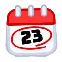 🗓 emoji Calendar Telegram sticker 23 of 54