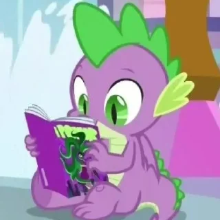📚 emoji Spike | @MLPstick Telegram sticker 3 of 50