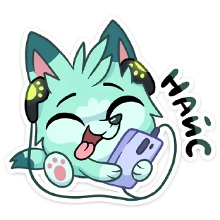 😉 emoji Минт @nyasticks Telegram sticker 5 of 49