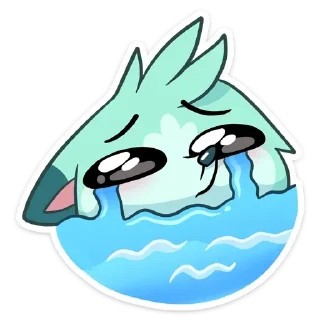 😭 emoji Минт  от @stickers_vk Telegram sticker 8 of 48