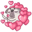 Sticker from Water Pug