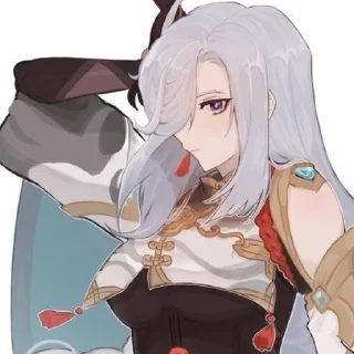 🕊 emoji `Шэнь Хэ @genshinbyevico Telegram sticker 7 of 20