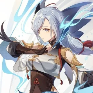 🕊 emoji `Шэнь Хэ @genshinbyevico Telegram sticker 16 of 20