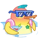 🤑 emoji Gagik the Duck Telegram sticker 17 of 20