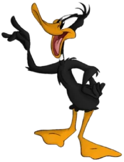 😇 emoji Duffy Duck (@BugsBunnyJr) Telegram sticker 17 of 20