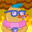😋 emoji Gagik the Duck Telegram sticker 19 of 20