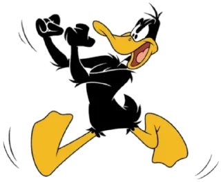 👊 emoji Duffy Duck (@BugsBunnyJr) Telegram sticker 6 of 20