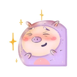☺ emoji свинка бусинка Telegram sticker 8 of 51