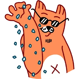 😎 emoji Лис | @sovavrestickers Telegram sticker 16 of 44