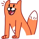 😸 emoji Лис Telegram sticker 9 of 40