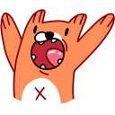 🙀 emoji Лис Telegram sticker 14 of 40
