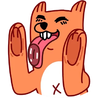😝 emoji Лис | @sovavrestickers Telegram sticker 12 of 44