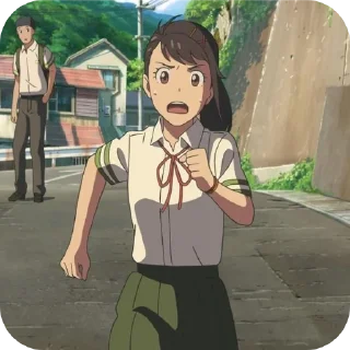 👍 emoji Suzume / Your Name  @TiPolitisVANANAS Telegram sticker 5 of 79