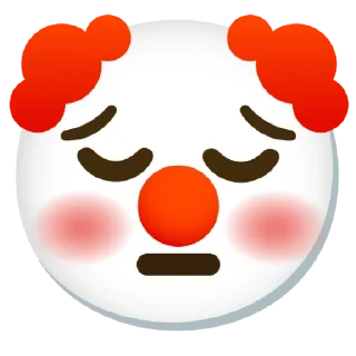 😔 emoji 🤡clown.By:@Arhont_loxov Telegram sticker 20 of 49