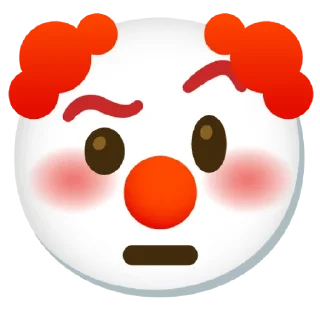 🤨 emoji 🤡clown.By:@Arhont_loxov Telegram sticker 13 of 49