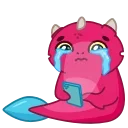 😭 emoji Water Dragon Telegram sticker 13 of 20