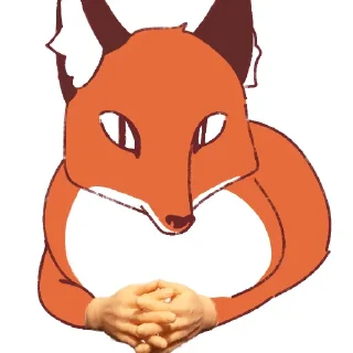 🤝 emoji Лисеня Сана Telegram sticker 21 of 80